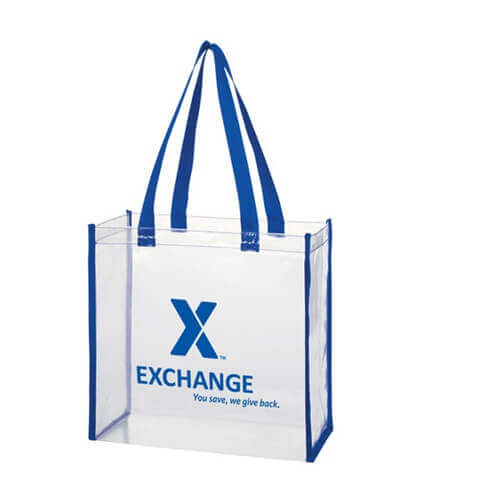 pvc shopping bag with zip