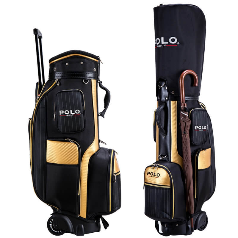 Custom Logo Wheeled Golf Gear Bags Golf Bags With Wheels